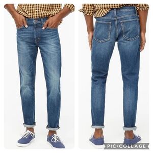 J. Crew Factory 30x30 Dark Wash Blue Slim Fit Vintage Flex Jeans